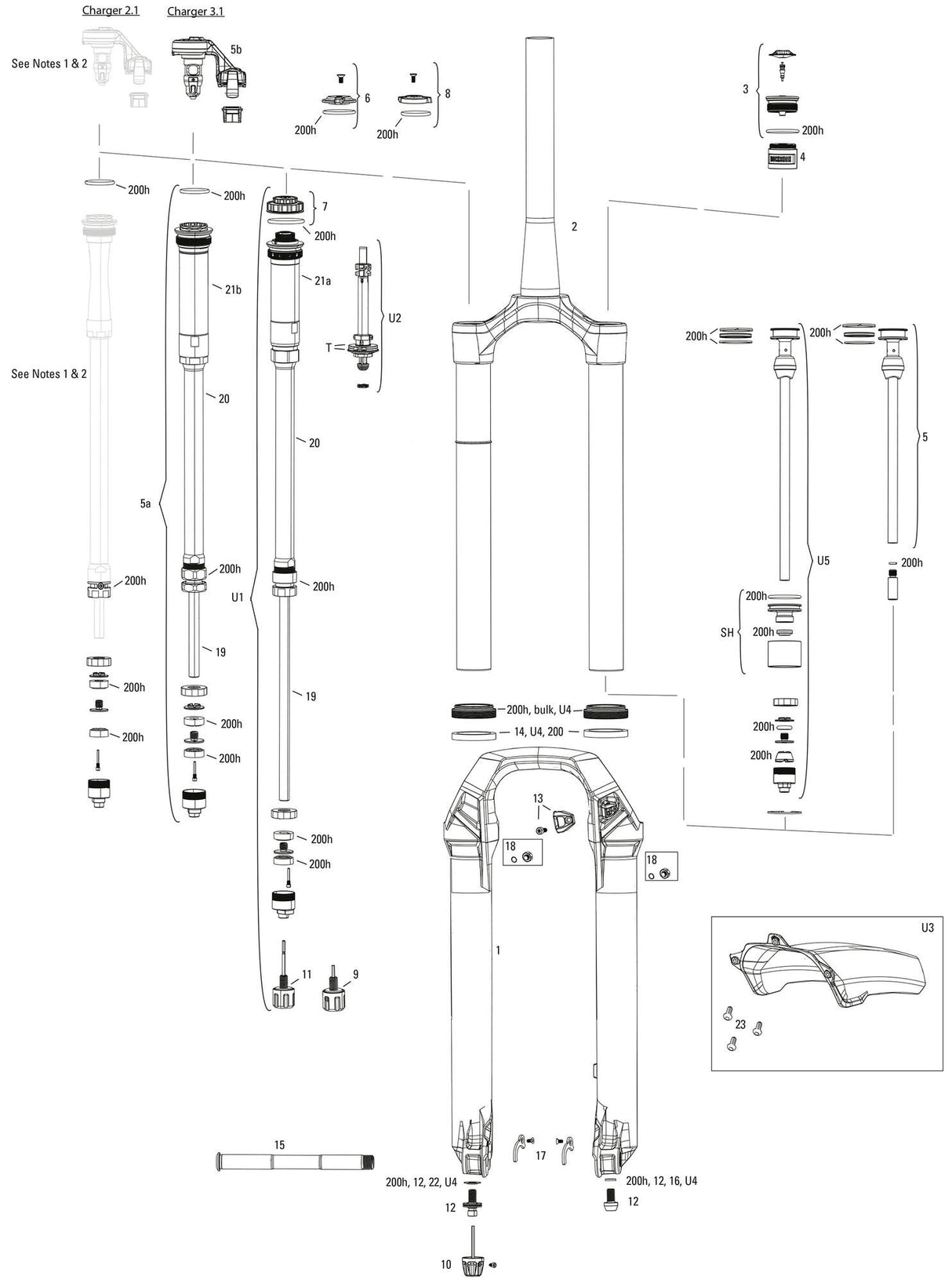 RockShox Federgabel Lyrik Ultimate RC2 27,5 Boost Sus.Fork RS Lyrik Ult.RC2 27,5 Boost Red 160mm