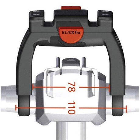 Newloxs Starther-Halter KLICKFIX E-BIKE Ø22-26mm Klemmen + Lock