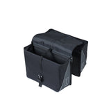 Basilikum Doppelfahrradbeutel, schwarz, Wasser -Repellent, 35l