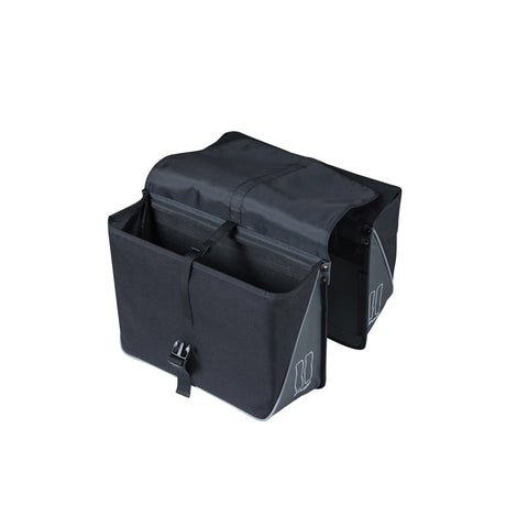 Basilikum Doppelfahrradbeutel, schwarz, Wasser -Repellent, 35l