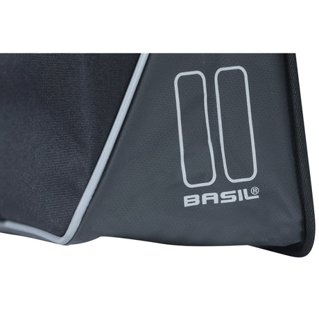 Basilikum Doppelfahrradbeutel, schwarz, Wasser -Repellent, 35l