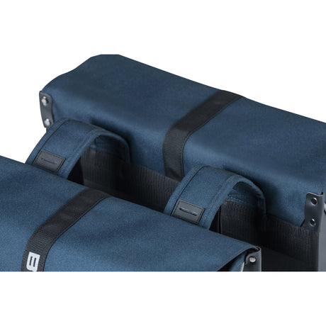 Basilikum Doppelfahrradbeutel, Wasserrepellent, dunkelblau Schwarz, 35l