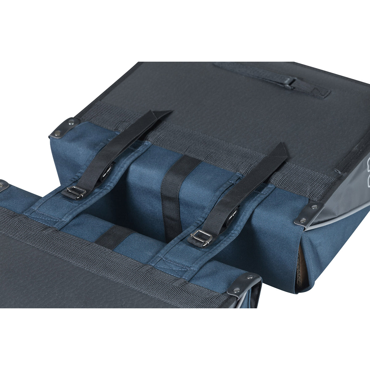 Basilikum Doppelfahrradbeutel, Wasserrepellent, dunkelblau Schwarz, 35l