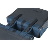 Basilikum Doppelfahrradbeutel, Wasserrepellent, dunkelblau Schwarz, 35l