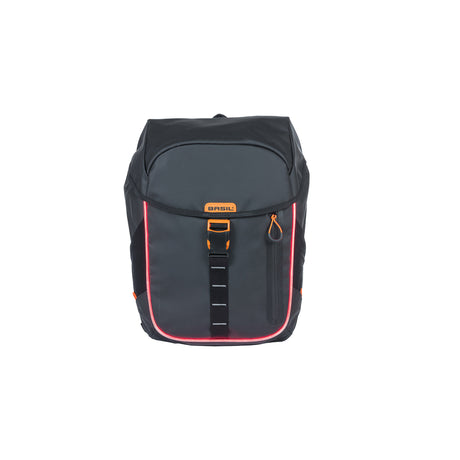 Basilikum Miles Tarpaulin Fahrrad -Rucksack Nordlich - wasserdichte schwarze Rucksack für Radfahrer - 17L - Unisex - Sporty - Schwarz