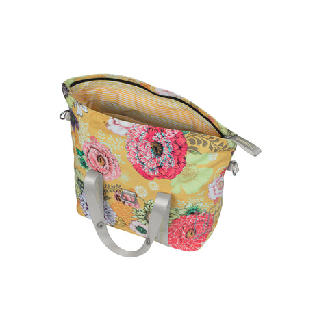 Basilikum Bloom Field Fahrradhandtasche - langlebig, kompakt, gelb
