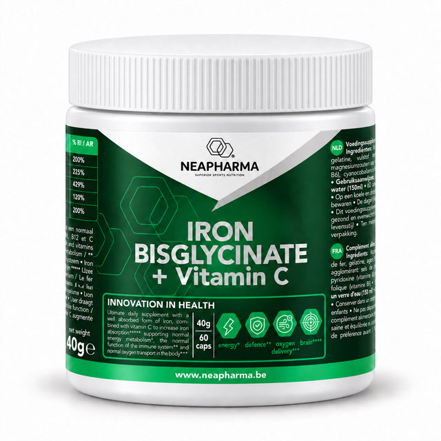 Neapharma capsules ijzer bisglycinaat pot (60st)