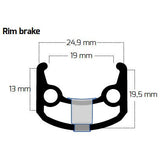 Bobike Ryde Felge Sputnik Reflection 28 622 36g 14g CNC Alu Silber