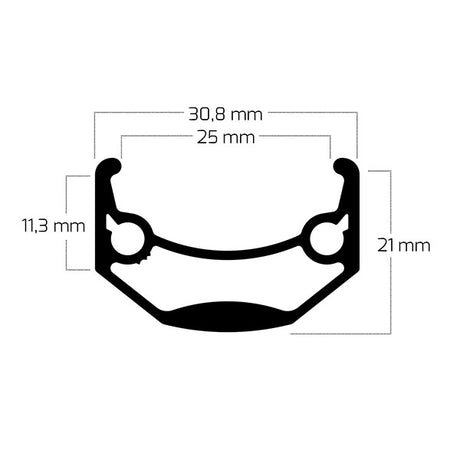 Bobike Ryde Felge Andra 40 20 406 36g 14g CNC Alu schwarz