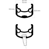 Bobike Ryde Felge Andra 30 28 622 32g 14g Disc Aluminium schwarz