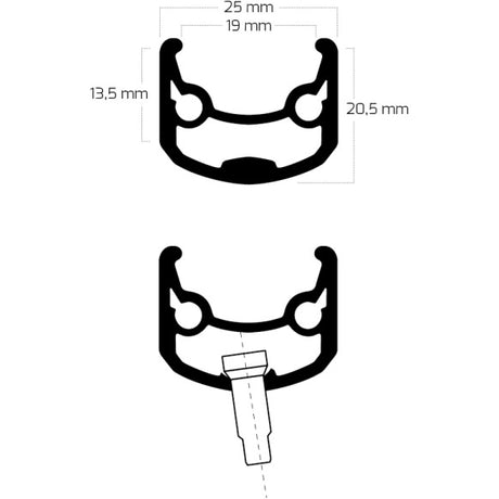 Bobike Ryde Felge Andra 30 28 622 32g 14g Disc Aluminium schwarz