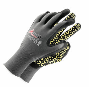 Handschoenen van de draak 10 zwartgeel