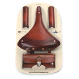 Selle Monte Grappa Monte Grappa Set Charleston Oxford 3-teilige Leder D-Bruin