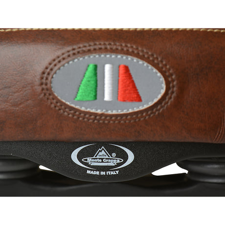 Monte Grappa Sattel Selva Mann braun mit Elastomer
