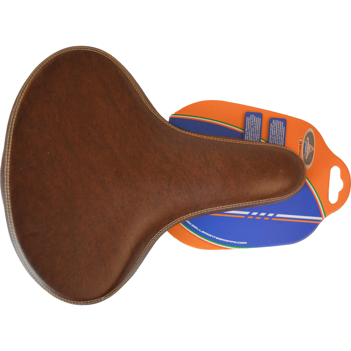 Selle Monte Grappa Monte Grappa Sattel Selva Mann Brown mit Elastomer