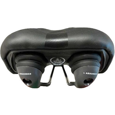 Selle Monte Grappa Monte Grappa Sattel Aola 6200 Gel plus Elastomeer Rail Schwarz
