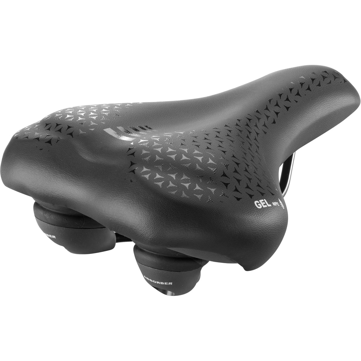 Selle Monte Grappa Monte Grappa Sattel Aola 6200 Gel plus Elastomeer Rail Schwarz