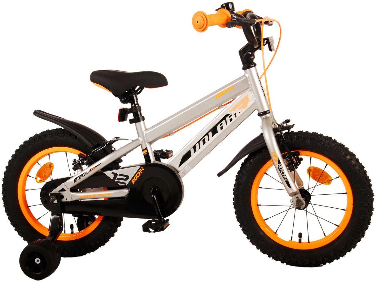 Volare Rocky Children's Bike Boys 14 Zoll grau zwei Handbremsen