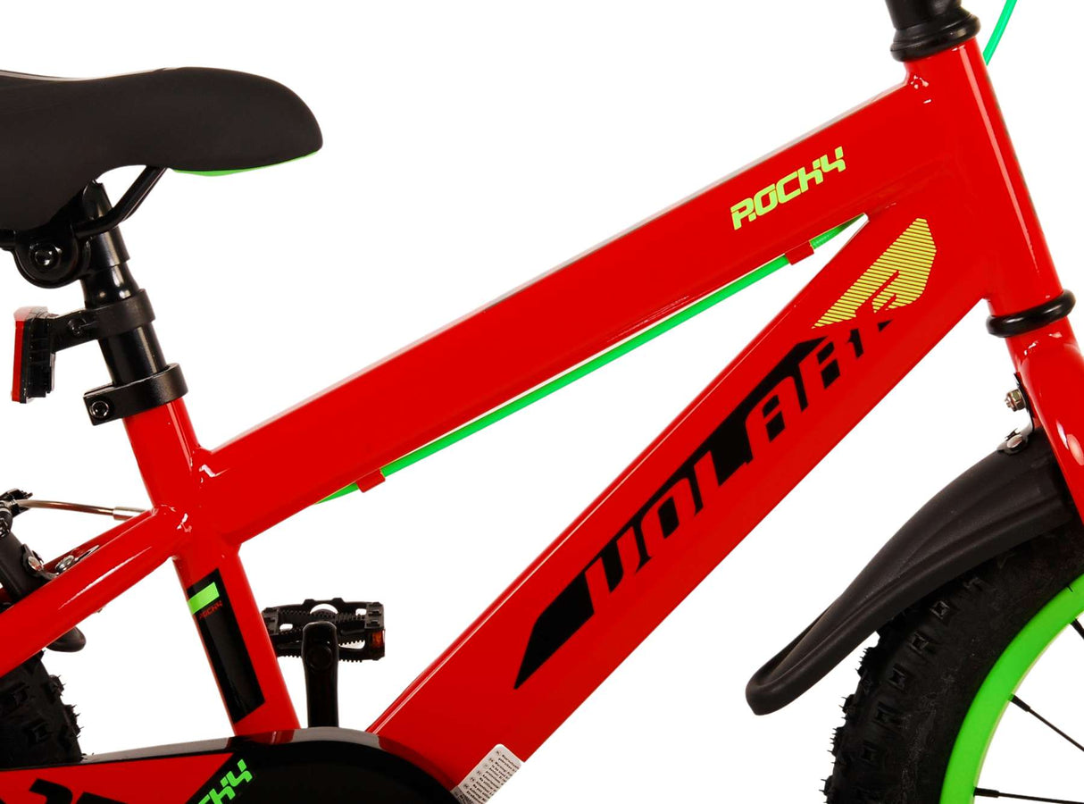 Volare Rocky Children's Bike Boys 16 Zoll rote zwei Handbremsen