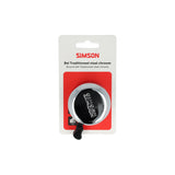Simson bel traditioneel chroom staal