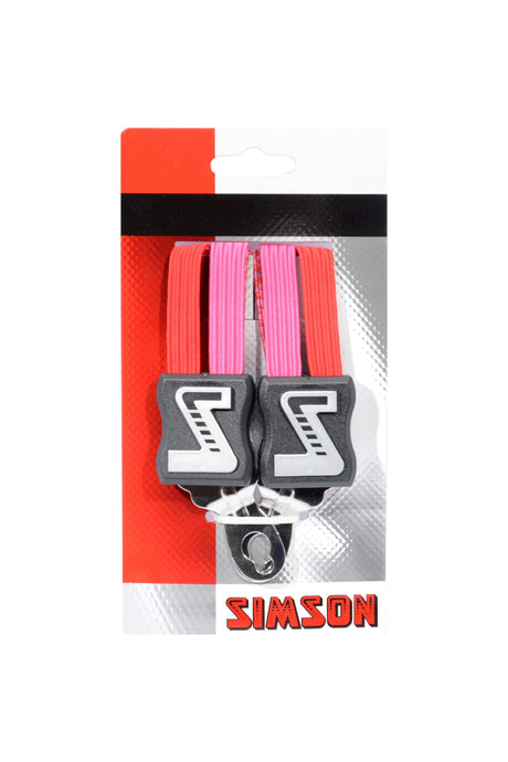 Snelbinder Trio Simson Short mit 3 Bindemitteln - rosa Rot