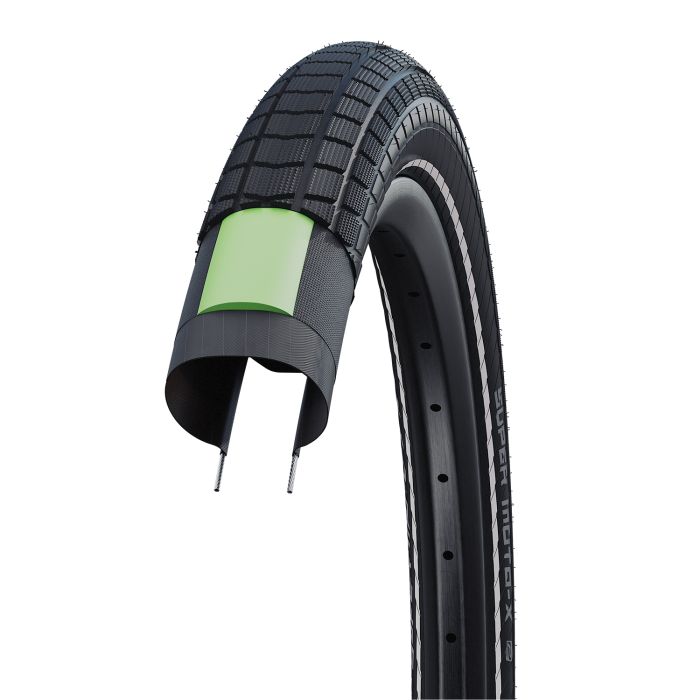 Schwalbe Super Moto-X – kabelgebunden – Addix – DD – Greenguard – 26 x 2,40 – Schwarz + Reflex