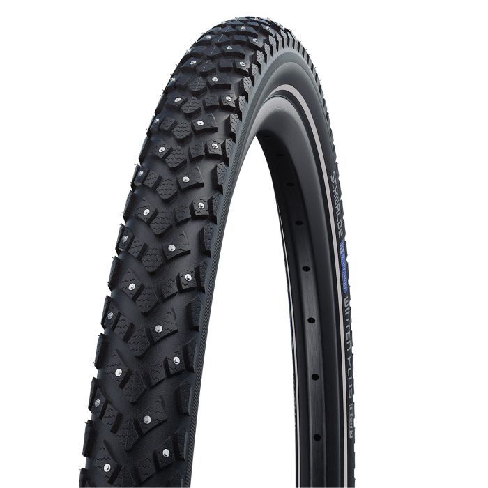 Schwalbe Marathon Winter Plus – kabelgebunden – Winter – Smartguard – 26 x 2,15 – Schwarz + Reflex