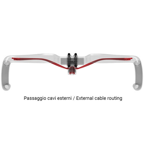 Deda Lenkung Biegung Gera Kies 440 mm POB 31,7 mm Kohlenstoff