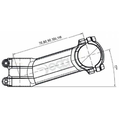 Deda A-Head Cam Zero 110mm Bob Alu 73-17gr. 31,7 mm OEM