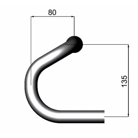 Deda st. Biegen Special ⌀26mm 42 cm polnisches Silber