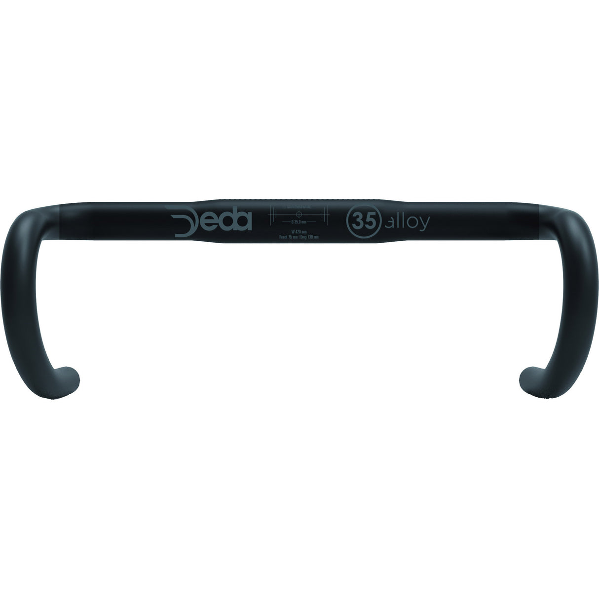 Deda Senden Sie M35 RHM 42 cm Aluminium Schwarz