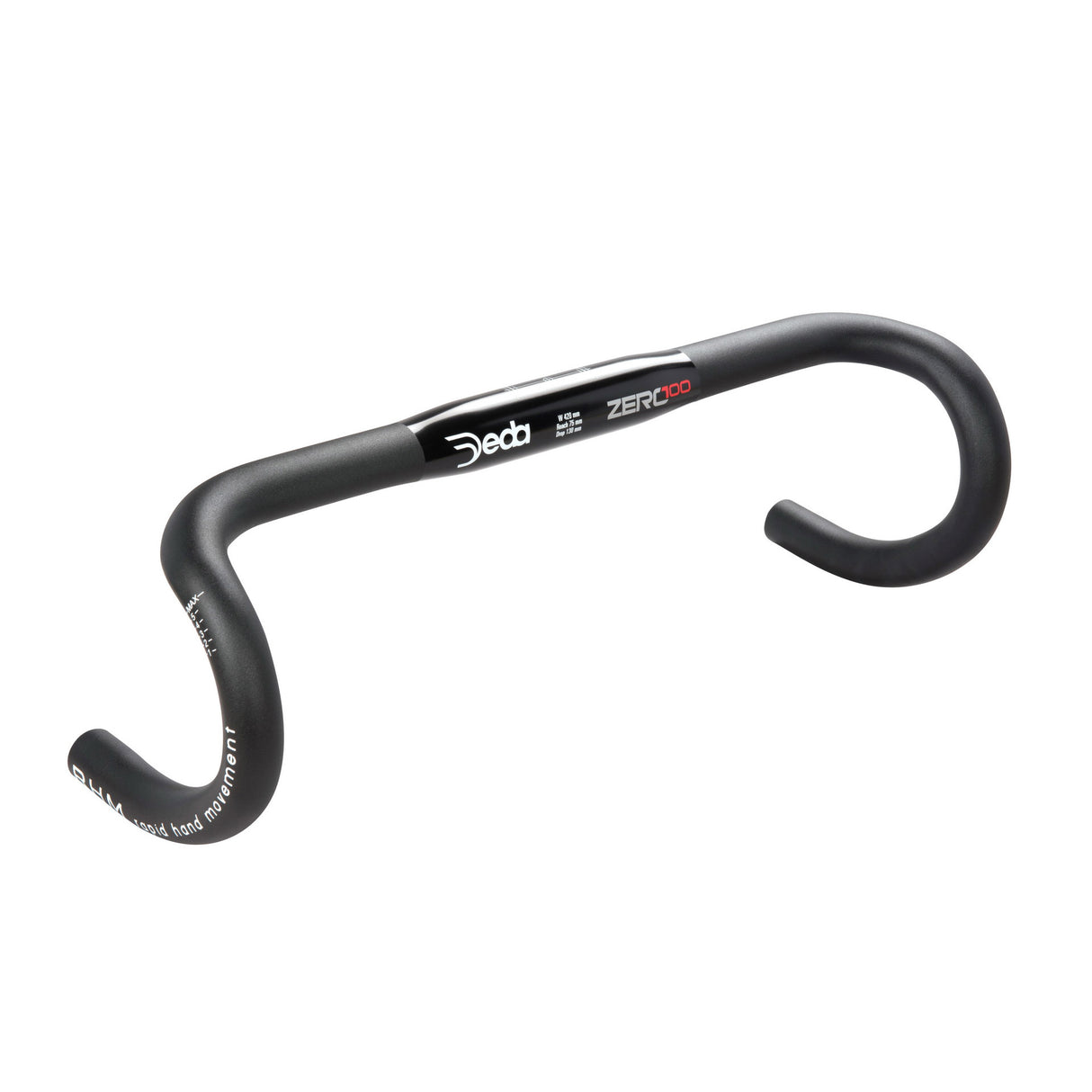 Deda-Lenker Zero100 rhm 42 cm aus schwarzem Aluminium
