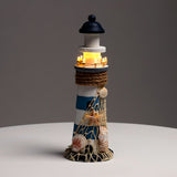 Strand-Souvenir – Leuchtturm-Muscheln mit LED-Licht