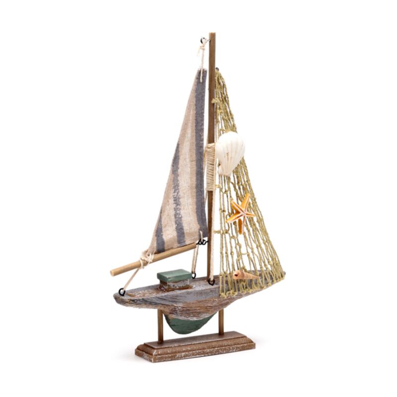 Strand-Souvenir – gestreifter Segelboot-Stoff