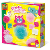 SES Glitter Tüllpompons