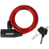 Simson spiraalkabelslot kinder 8mm 90cm