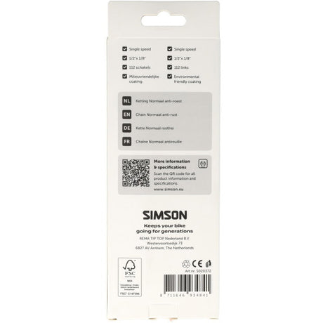 Simson ketting normaal anti-roest
