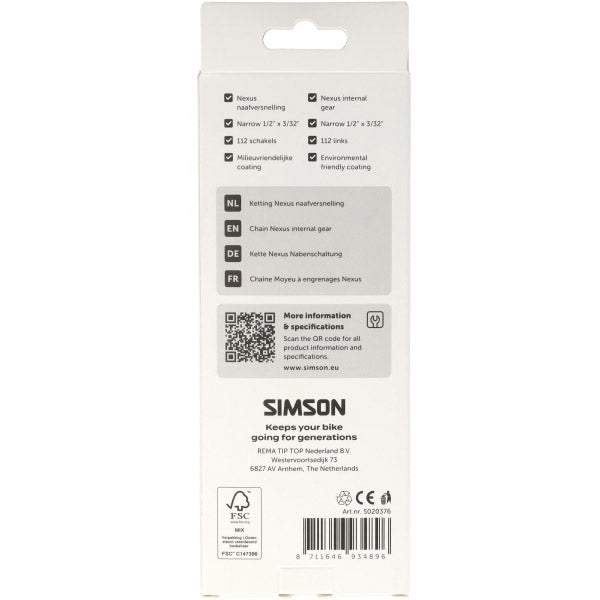 Simson-Kette für Nexus-Nabenschaltung