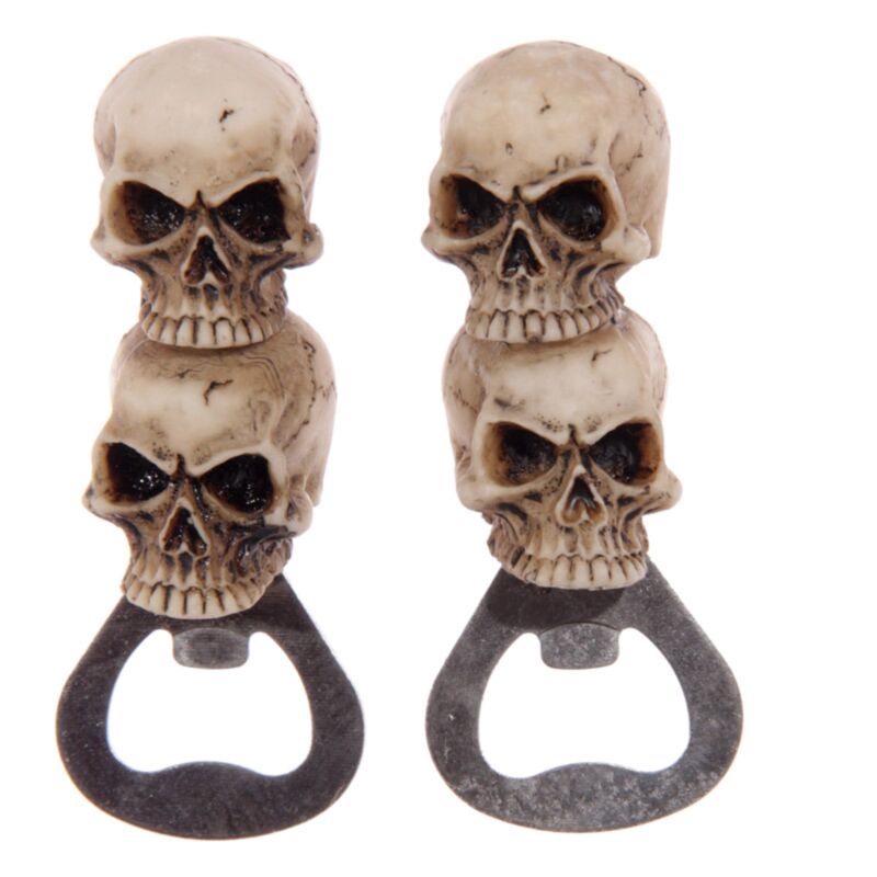 Doppelter Totenkopf-Flaschenöffner