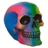 Wohnaccessoire mit Regenbogenschädel