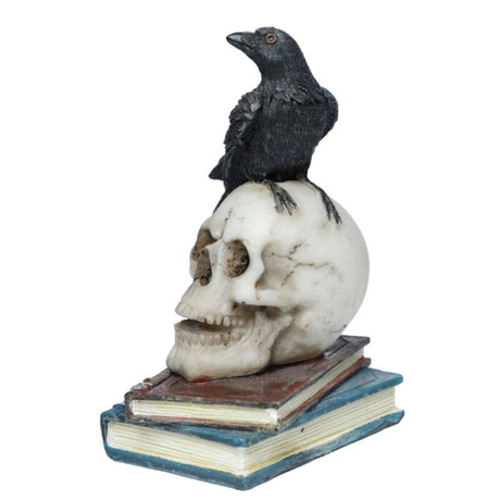 Krähe auf Totenköpfen, Bücher-Wohnaccessoire