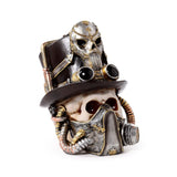 Steampunk-Totenkopf mit Gasmasken-Zylinder
