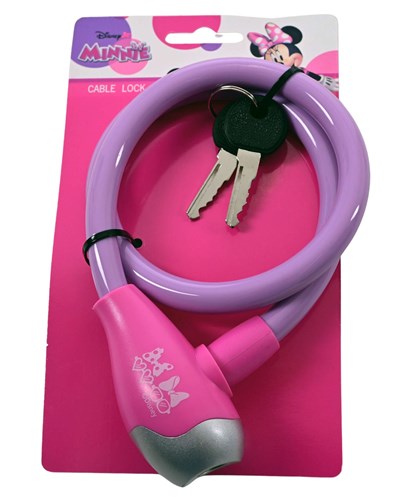 Minnie Maus Kabelschloss lila rosa