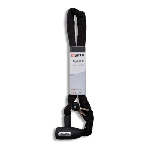 Luchskettenschloss 5,5 x 110 cm Black Cityline m