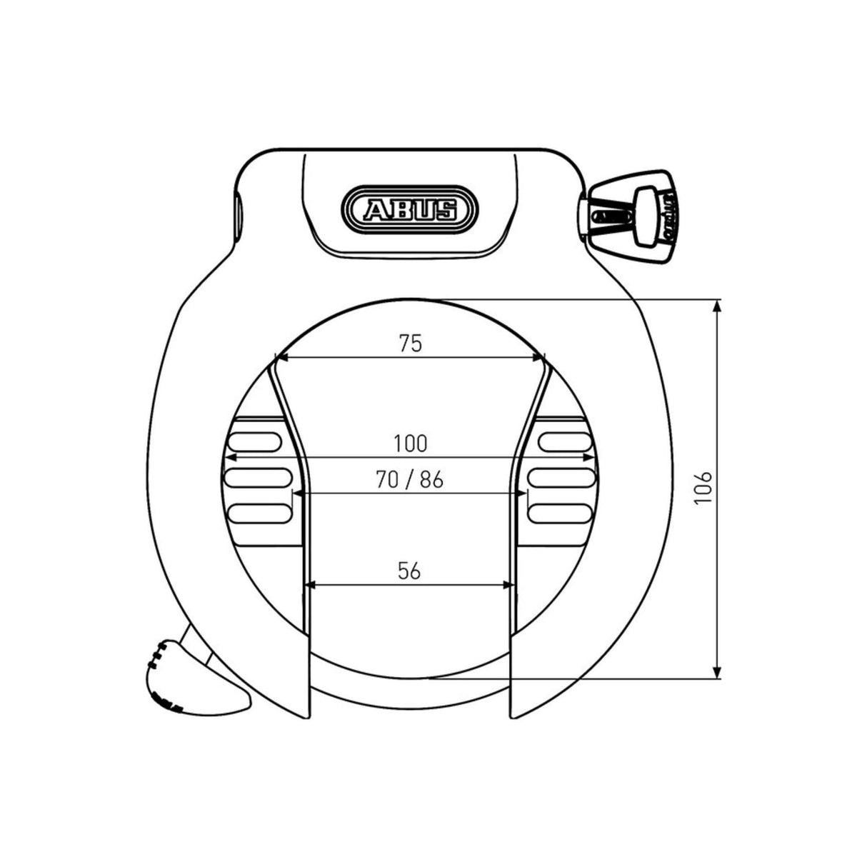 ABUS PRO AMPARO 4750S ART2 Schwarz