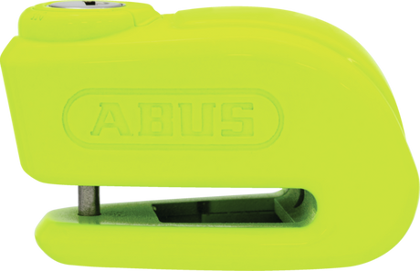 Abus Motorradschloss – Rollerschloss Scheibenbremsschloss mit Alarm – 365 Trigger Alarm 2.0 – Sicherheitsstufe 8 – Gelb – geeignet für Motorräder – Roller