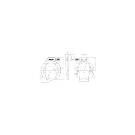 Abus Rahmenschloss 52 links oem