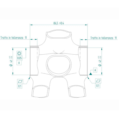 Miche Bracketas Press-Fit 86,5 x 41 mm evo max