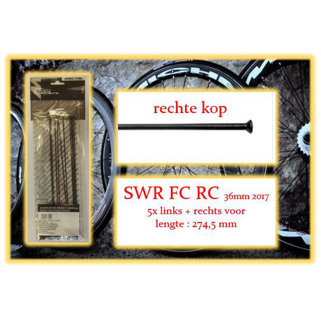 Miche Spaak+Nip. 10x LV+RV SWR FC RC 36mm Drahtrand 2017