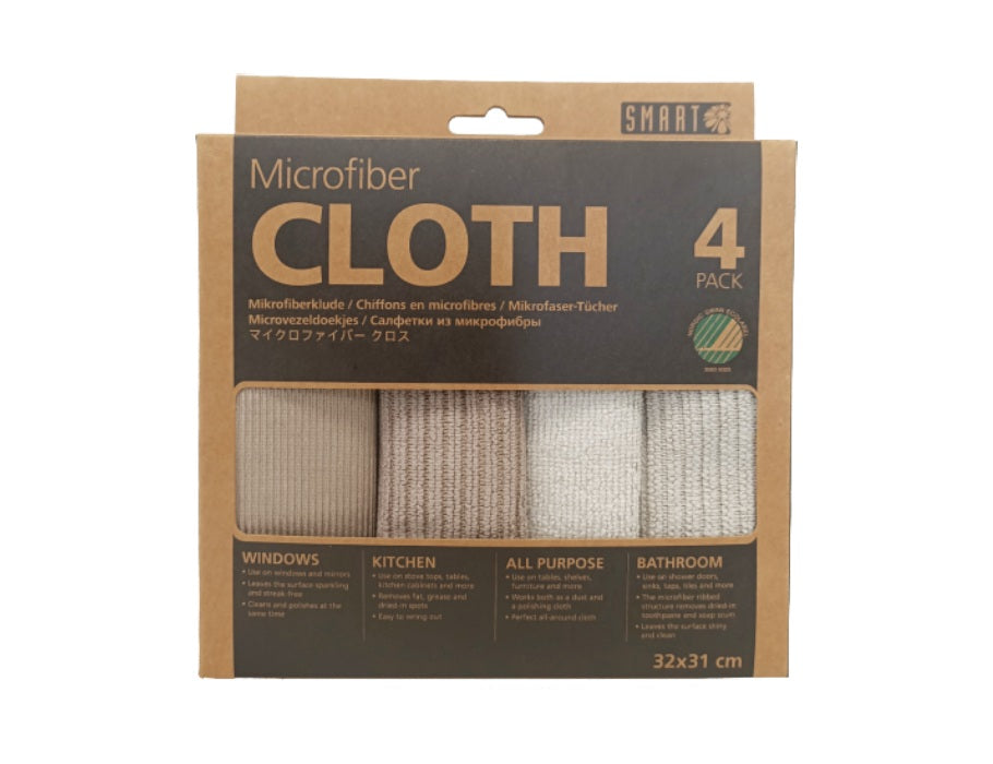 Smart Microfaser Reinigungsreinigungen - grauer Beige - 4st